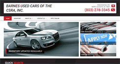 Desktop Screenshot of barnesusedcarsofthecsra.com